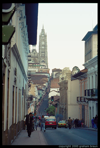 Quito streets (old section of town)