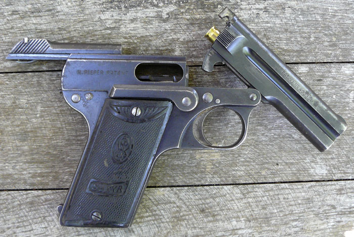 Steyr with breech open.