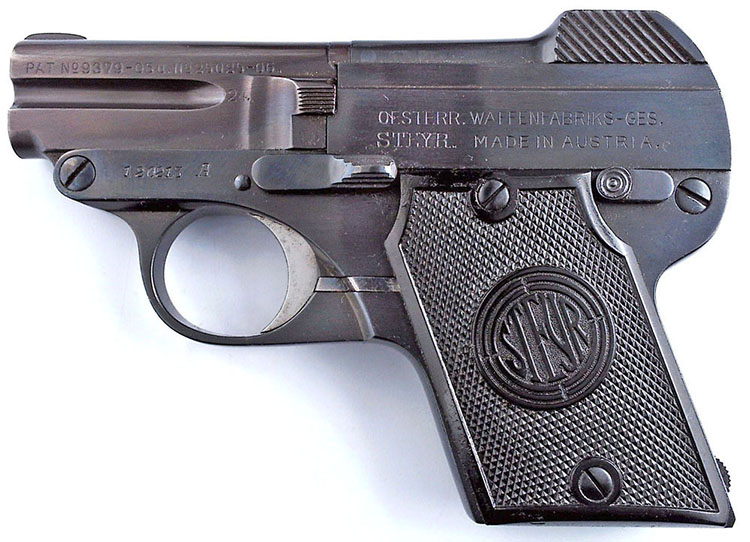 1909 Steyr-Pieper Second Series Pistol - Serial Number 120213