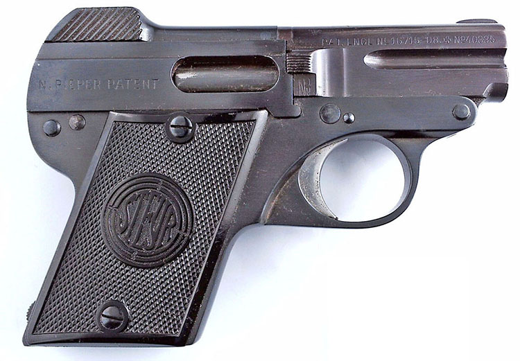 1909 Steyr-Pieper Second Series Pistol - Serial Number 120213