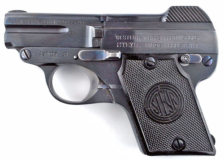 1909 Steyr-Pieper Third Series Pistol - Serial Number 130017