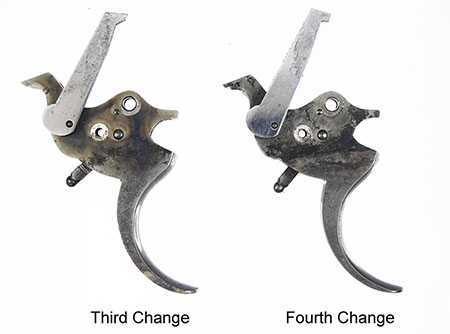 Model 1903 .32 Smith & Wesson - Hand Comparison - Third and Fourth Change