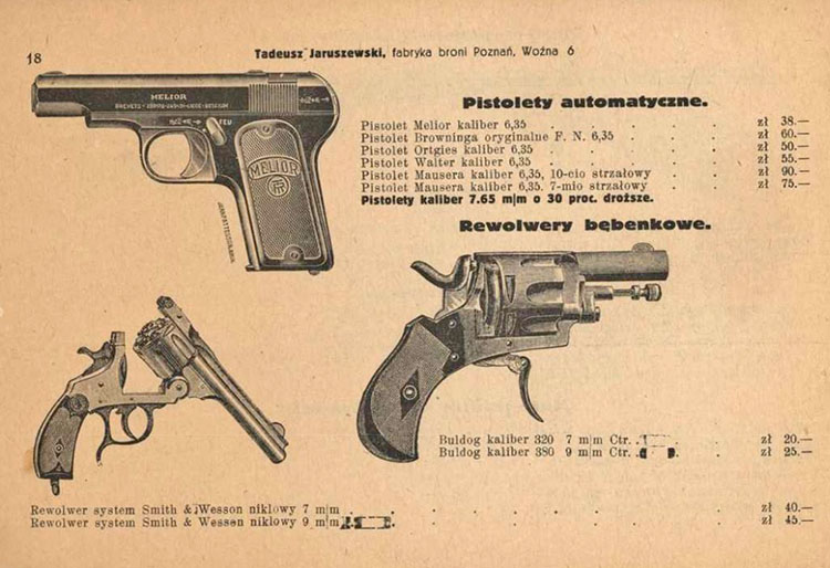 Catalog of Tadeusz Jaruszewski - 1922