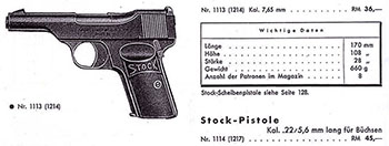 1937 GECO Catalog Franz Stock Listing