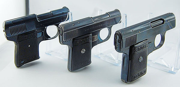 Three Sauer WTM Pistols - Photograph by Dr. Stefan Klein