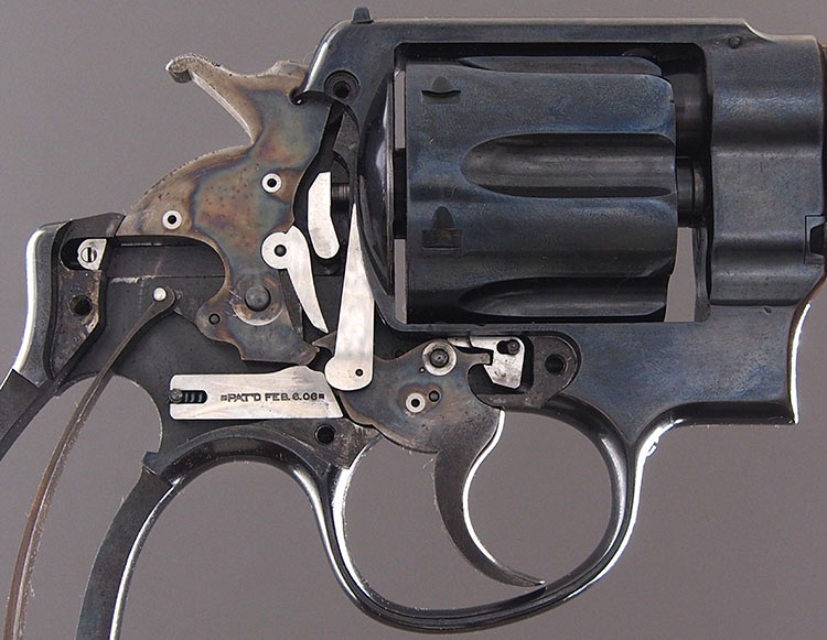 Smith & Wesson New Century revolver lockwork.