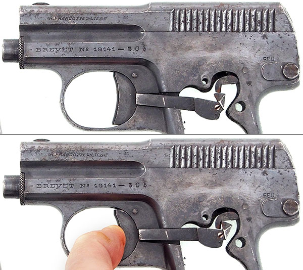 First Model Francotte Automatic Pistol Lockwork