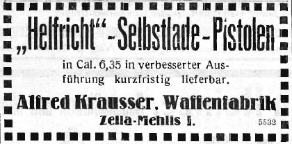 Advertisedment - der Waffenschmied - 25 Jul 1922