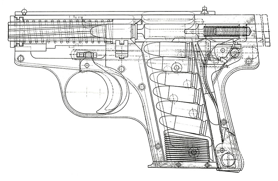 CZ-22 Pistol - Early Drawing