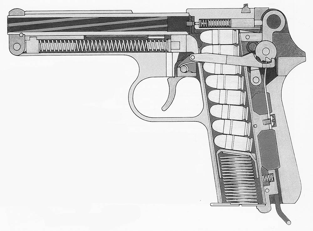 Czechoslovakian CZ-38 Sectional View