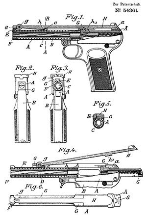  German patent number 54361 patent drawing