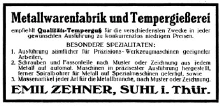 Advertisement in der Werkzeugmaschine, Volume 20, 1916