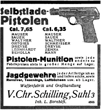 Advertisement: Waffenschmied, 25 September 1920