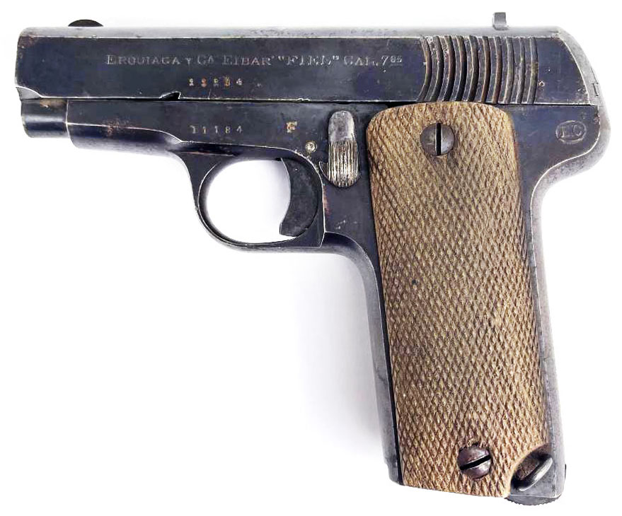 Erquiaga y Cia Fiel 7.65 mm Pistol, SN 11184