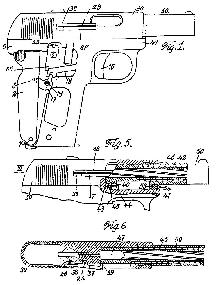 Patent drawing from French patent 504419