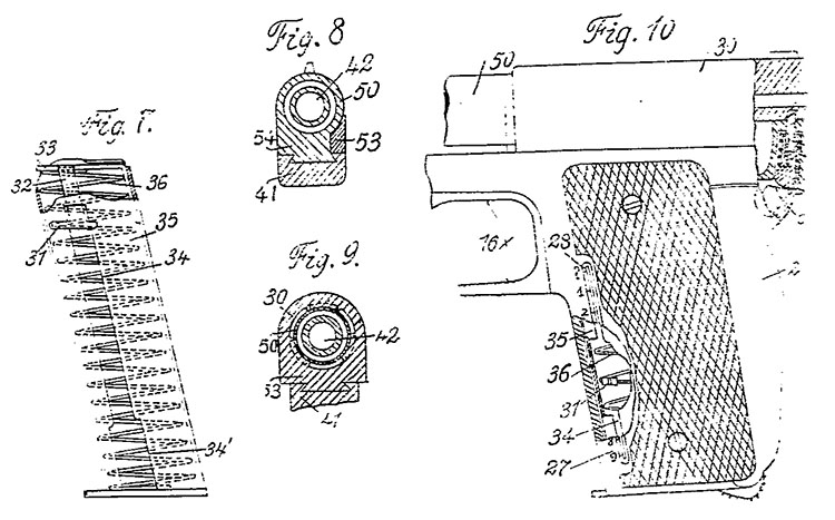 Patent drawing from French patent 504419