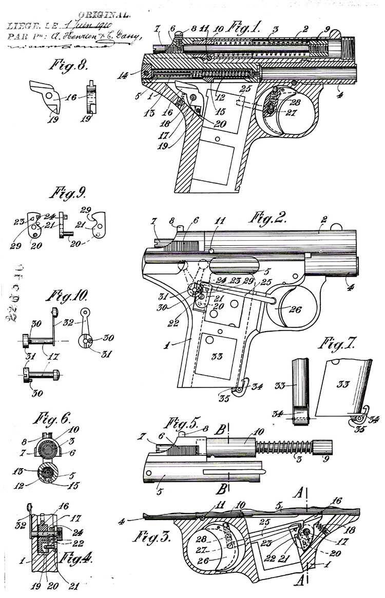 Henrion & Dassy Patent drawing