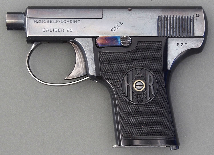 Harrington & Richardson .25 Caliber Self-Loading Pistol - Serial number 520