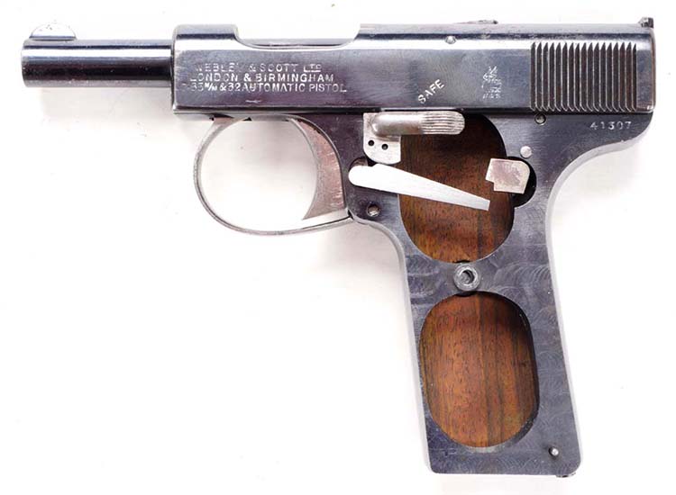 Webley & Scott .32 Caliber Prototype Pistol - SN 41307 - 1910