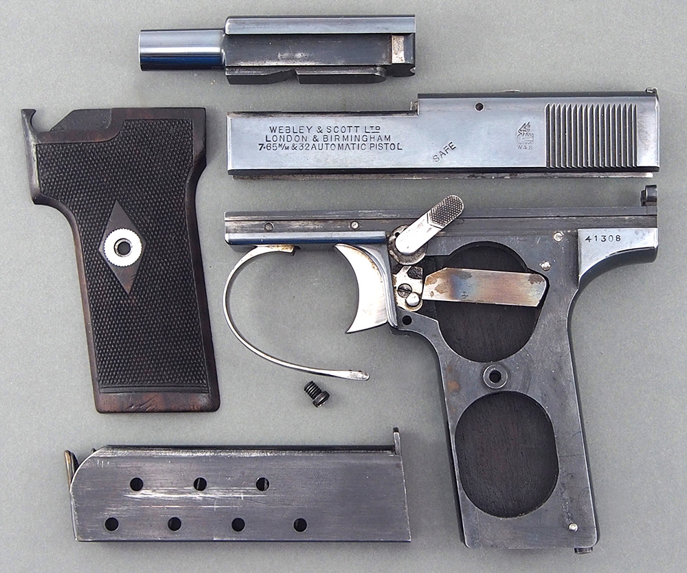 Webley & Scott .32 Caliber Prototype Pistol - SN 41308 - 1910