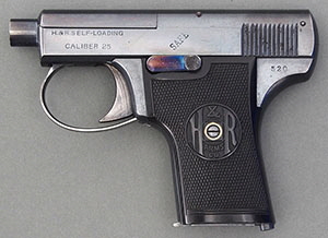 H&R .25 Caliber Self-Loading Pistol, SN 520