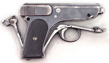 Jger Pistol Partly Disassembled