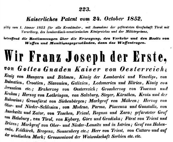 Kaislerliches Patent