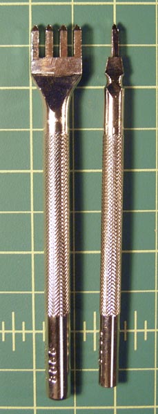 Leather thonging chisel
