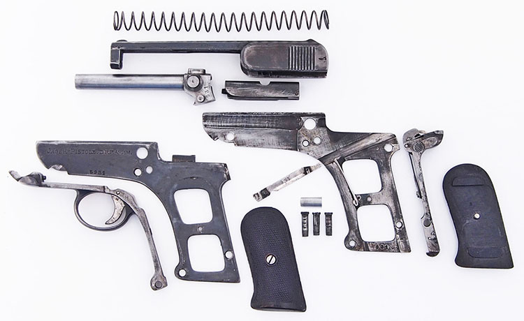 Jger Pistol Disassembled