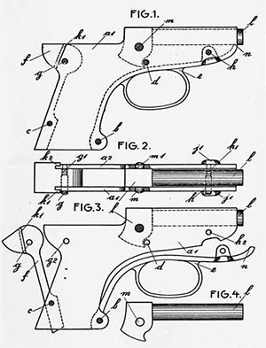 Jger Pistol Patent Drawing