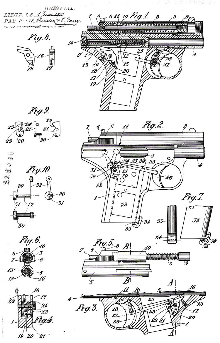 Henrion & Dassy Patent drawing