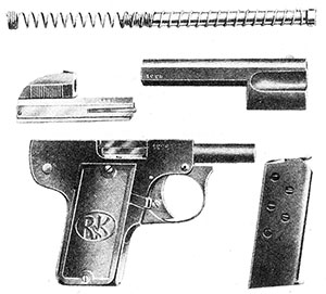 Components of the Model 1909 Melior and Jieffeco