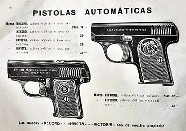 Record and Victoria Pistol Advertisement