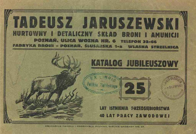 Catalog of Tadeusz Jaruszewski - 1922