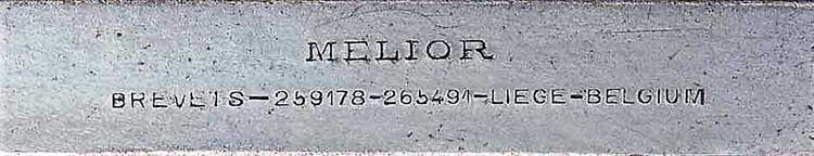 Melior SN 27351 Slide Inscription