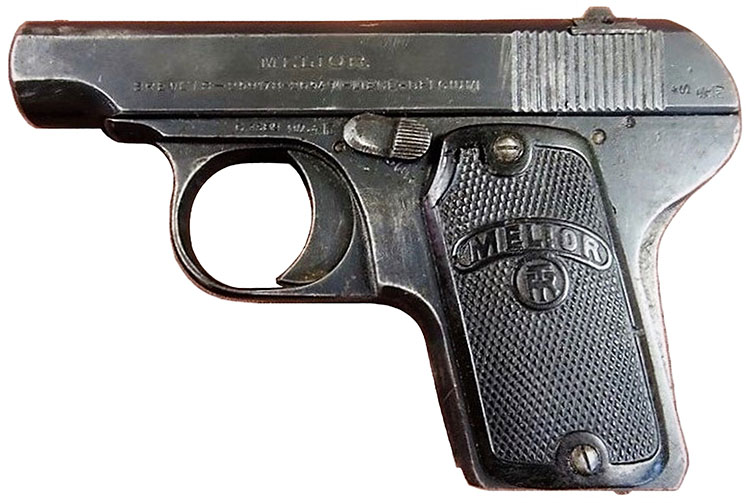 Melior Model 1914, Third Variant 6.35 mm with caliber markings - SN 68700