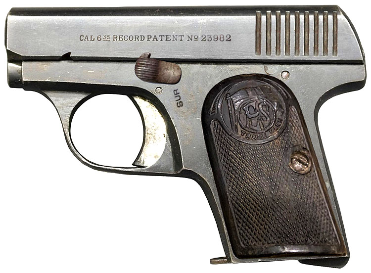 The "Record" pistol was made by Echave y Arizmendi.
