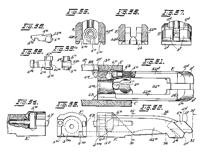 Remington Model 51 patent drawing