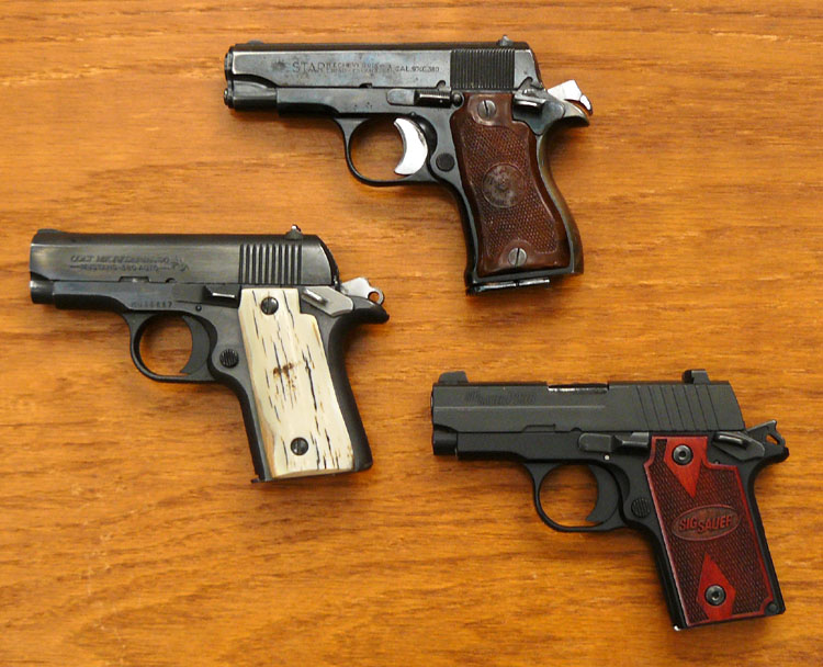 Star DK, Colt Mustang, SIG P238