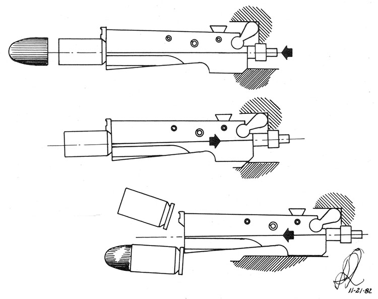 B76 Bolt - Drawing by Donald Simmons