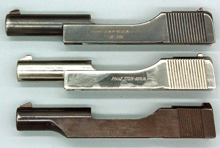 Franz Stock 7.65mm Slide comparison