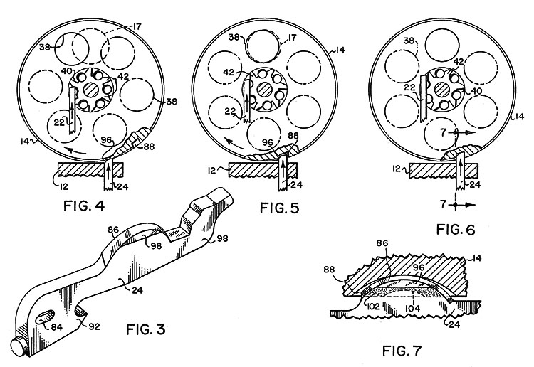 Figures 3-7 US patent 4001962