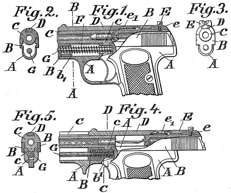 Patent Drawing from Louis Schmeissers U.S. Patent 989,432