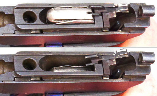 1914 Mauser Pocket Pistol Slide Lock Mechanism