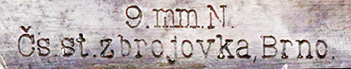 Zbrojovka Brno-22 Inscription