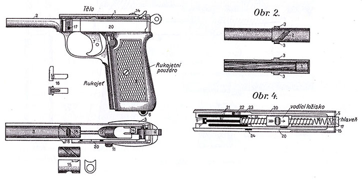 Czech Technical Drawing of the Original Nickl Design