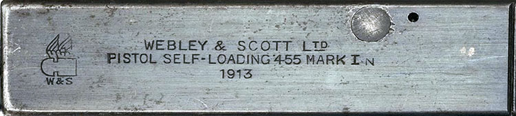 Webley & Scott Mark I in .455 caliber - SN1833