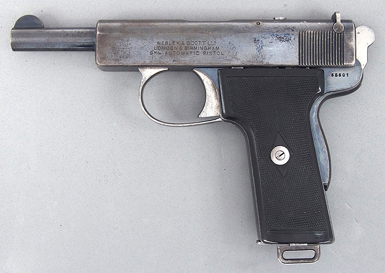 Webley & Scott Model 1909 in 9mm Browning Long - SN 55501