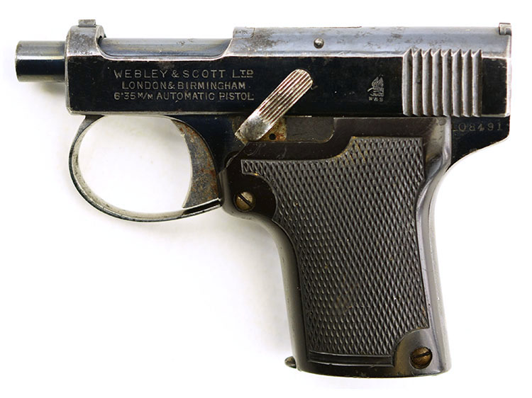 Webley & Scott M1912 6.35mm Pistol - SN 108491