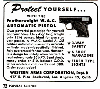 Popular Science Ad, December 1950